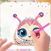 6Pcs Acrylic Snail DIY Diamond Art Refrigerator Magnets Sticker for Beginners
