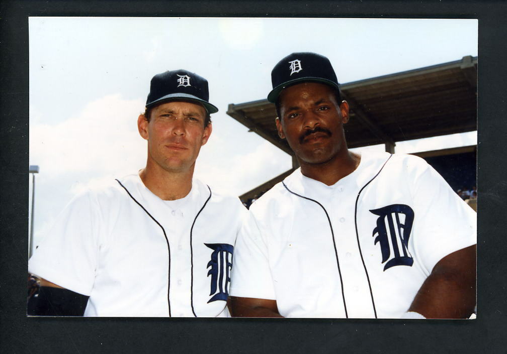 Alan Trammell & Cecil Fielder 1991 Press Original 4 x 6 Photo Poster painting Detroit Tigers