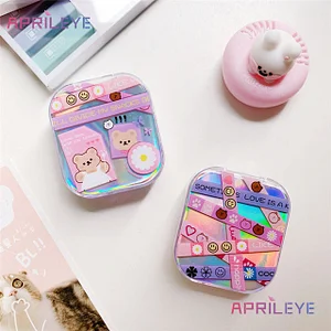 Aprileye Laser bear pattern Lens Case