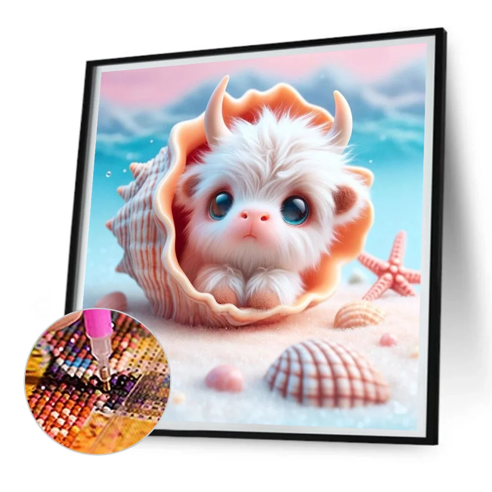 Diamond Painting - Full Round Drill - Shells Yak(Canvas|30*30cm)
