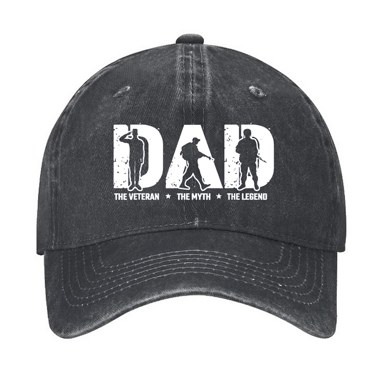 Veteran Dad The Myth Legend Hat