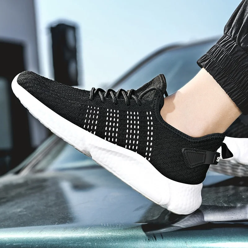 2021 Fashion Sneakers Men High Quality New Casual Shoes For Men Spring Summer Lace UP Breathable Mesh Big Size 45 46 Male Shoes
