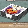 5D DIY Pu Diamant Kunst Notiz Box mit 160 Blatt Papier Memo Pad Halter (Sch&auml;del)