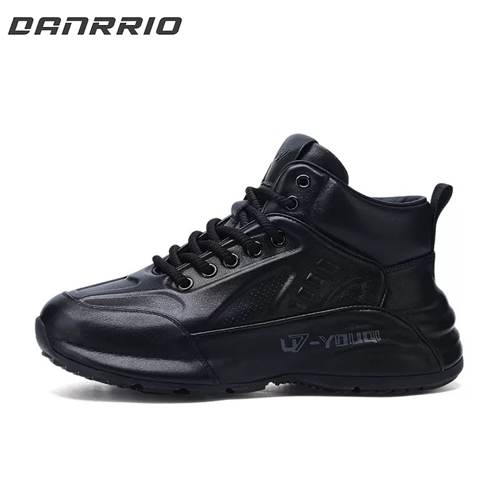 DANRRIO Leather Platform Fashion High-top Cowhide Casual Sneakers DANRRIO.COM DANRRIO