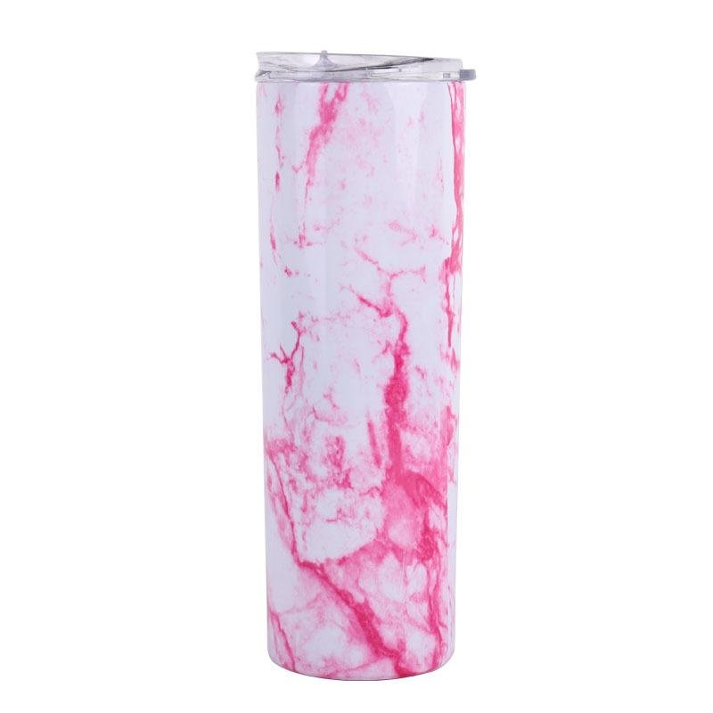 Coffee Cups-Marble-Pink Peach Tumbler