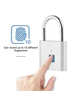 O10 Waterproof Smart Fingerprint Door Lock 0.5sec Unlock Anti-theft Padlock