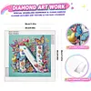 Butterfly Flower N 5D Partial Drill DIY Diamond Painting Kit 30*30cm