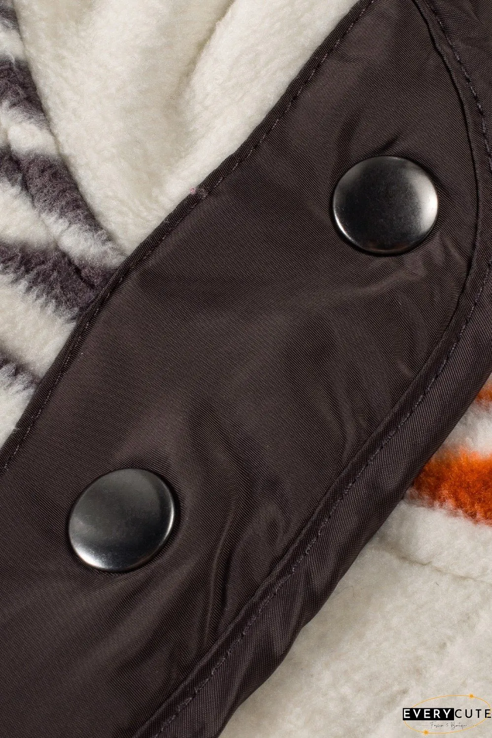 Multicolor Fuzzy Aztec Western Fashion Vest Jacket