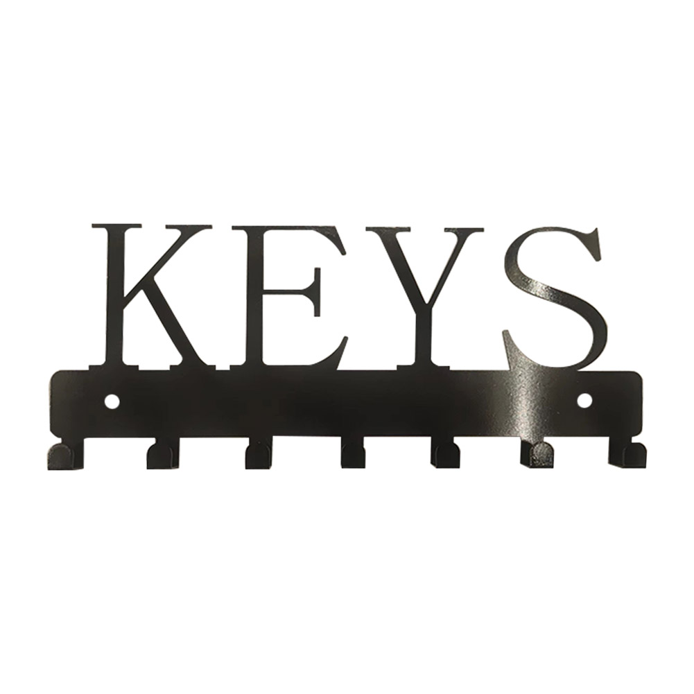 

Multifunctional Black Metal Key Rack for Wall Decorative Hat Hanger Hooks, 501 Original