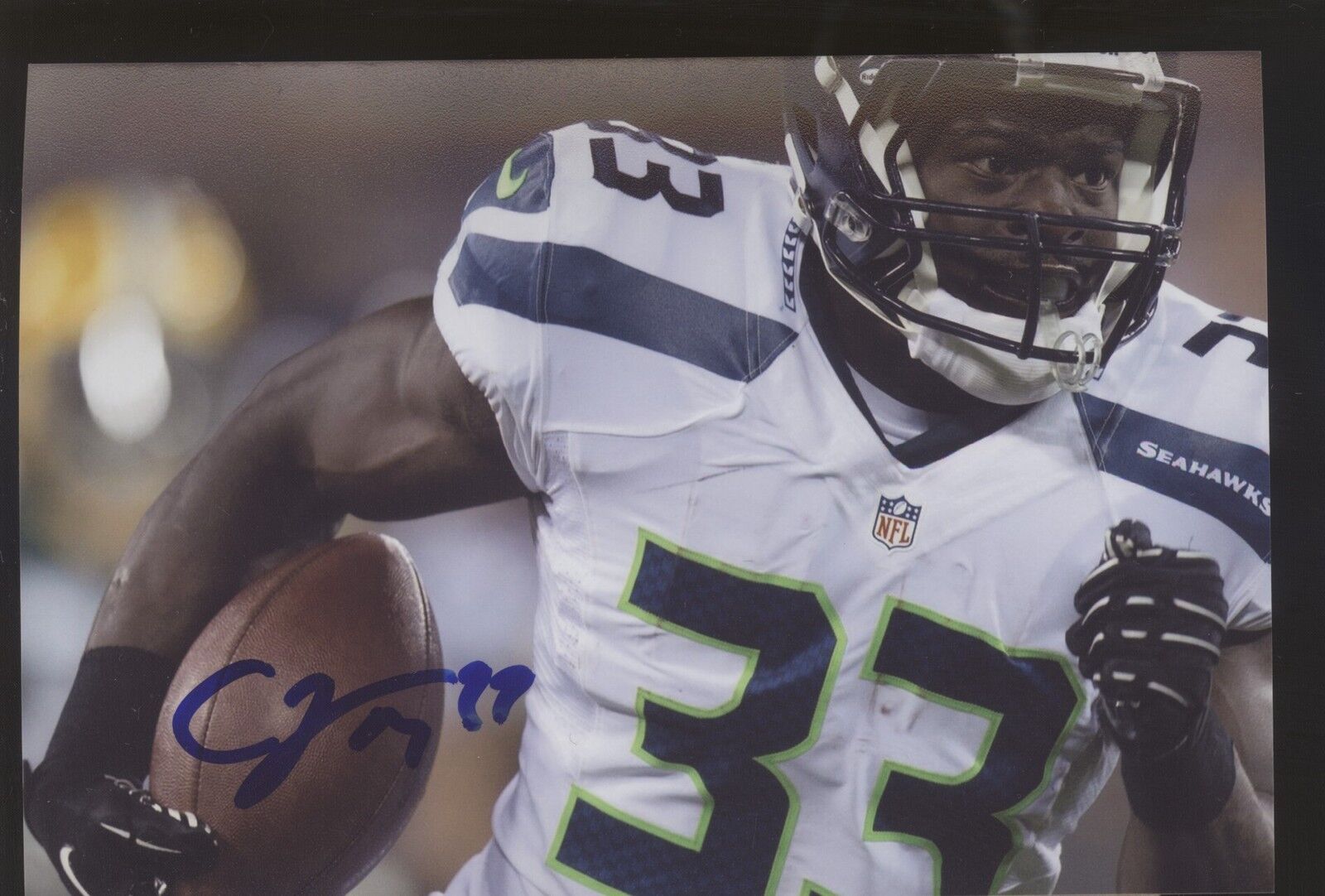 Christine Michael 4x6 Photo Poster painting Autographed Signed AUTO Seahawks SB Champ SPH 0596