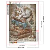 Book Cat - Full Round Drill Diamond Painting