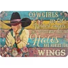 Cowgirl - Vintage Metal Signs - 30*40cm