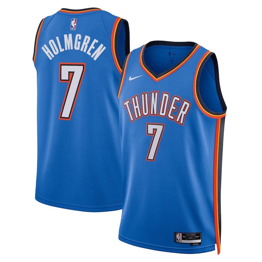 Men's Oklahoma City Thunder Chet Holmgren #7 2023-2024 seasonJersey mysite
