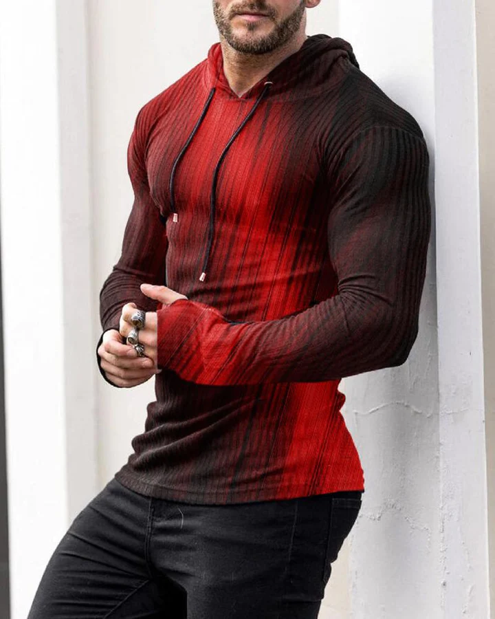 Men's Sports Fashion Print Hoodie