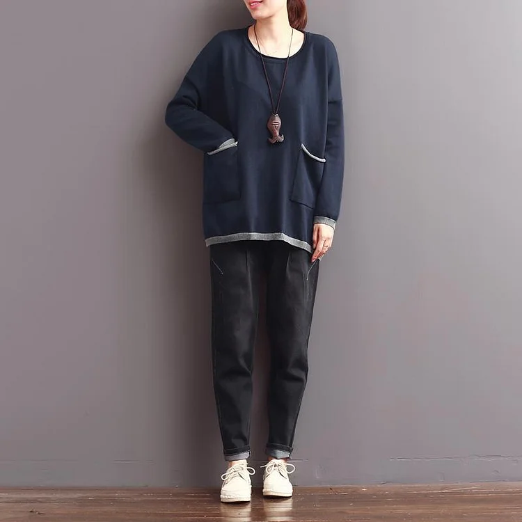 fall sapphire plus size blouse cotton women top shirts