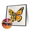 Diamond Painting -DIY Round Drill Sunflower Butterfly