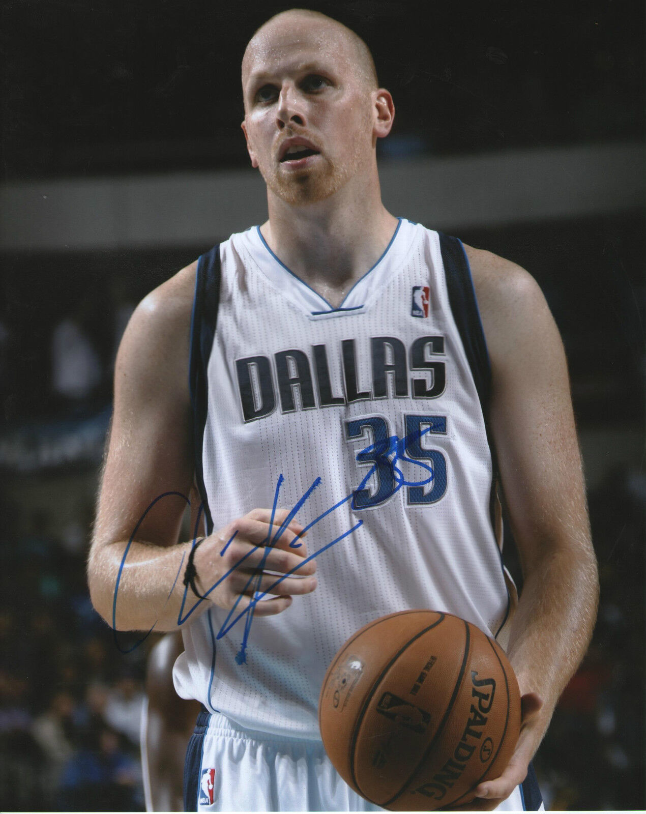 Chris Kaman *DALLAS MAVERICKS* Signed 8x10 Photo Poster painting C4 COA GFA