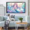 Mermaid Cute Girl-9CT Stamped Cross Stitch 90*50cm/35.43*19.69in(Big Size)
