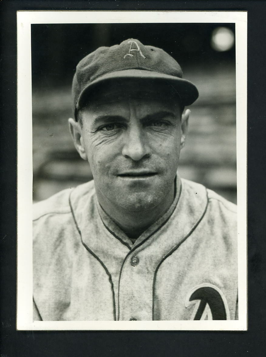 Earle Brucker circa 1930's Press Original Photo Poster painting Philadelphia A's Athletics