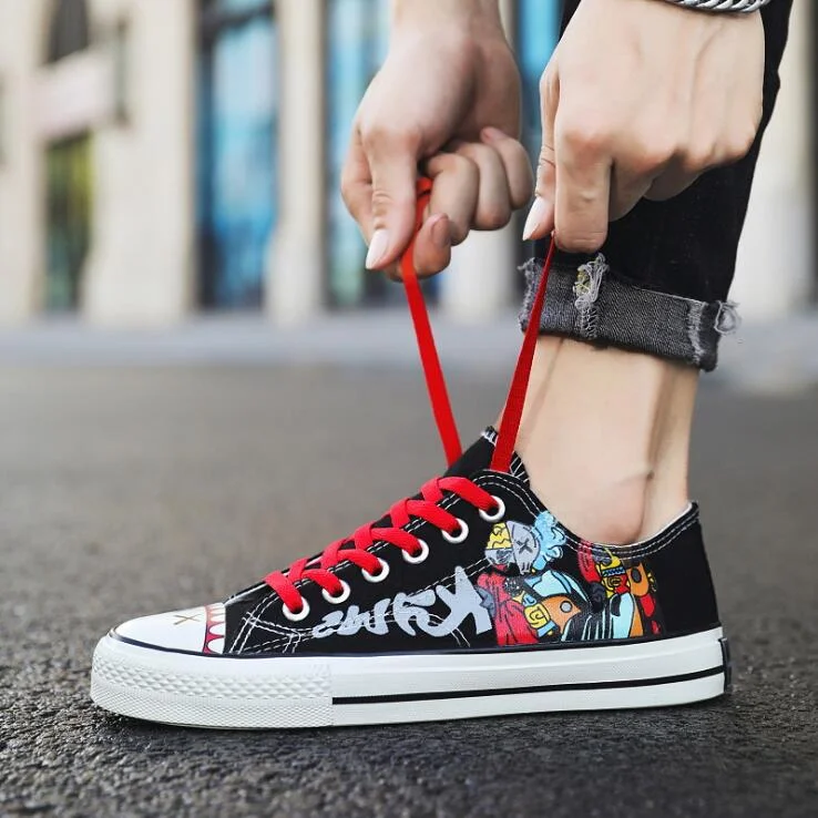 Promotion Spring Autumn New Women Canvas Shoes Leopard  Fashion Sneakers Low-cut Shoes Woman High Quality Classic Skateboarding