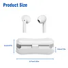 BT5.3 Wireless In-Ear Headset with Charging Case Hands-Free Headphones Long Battery Life Lightweight for Android iPhone Smart Phones PC