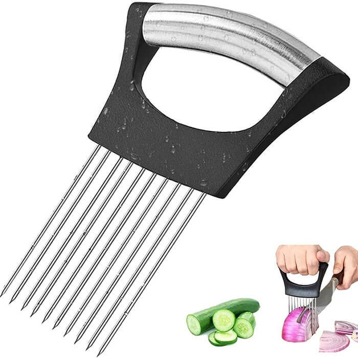 2pcs Stainless Steel Food Slicer Assistant