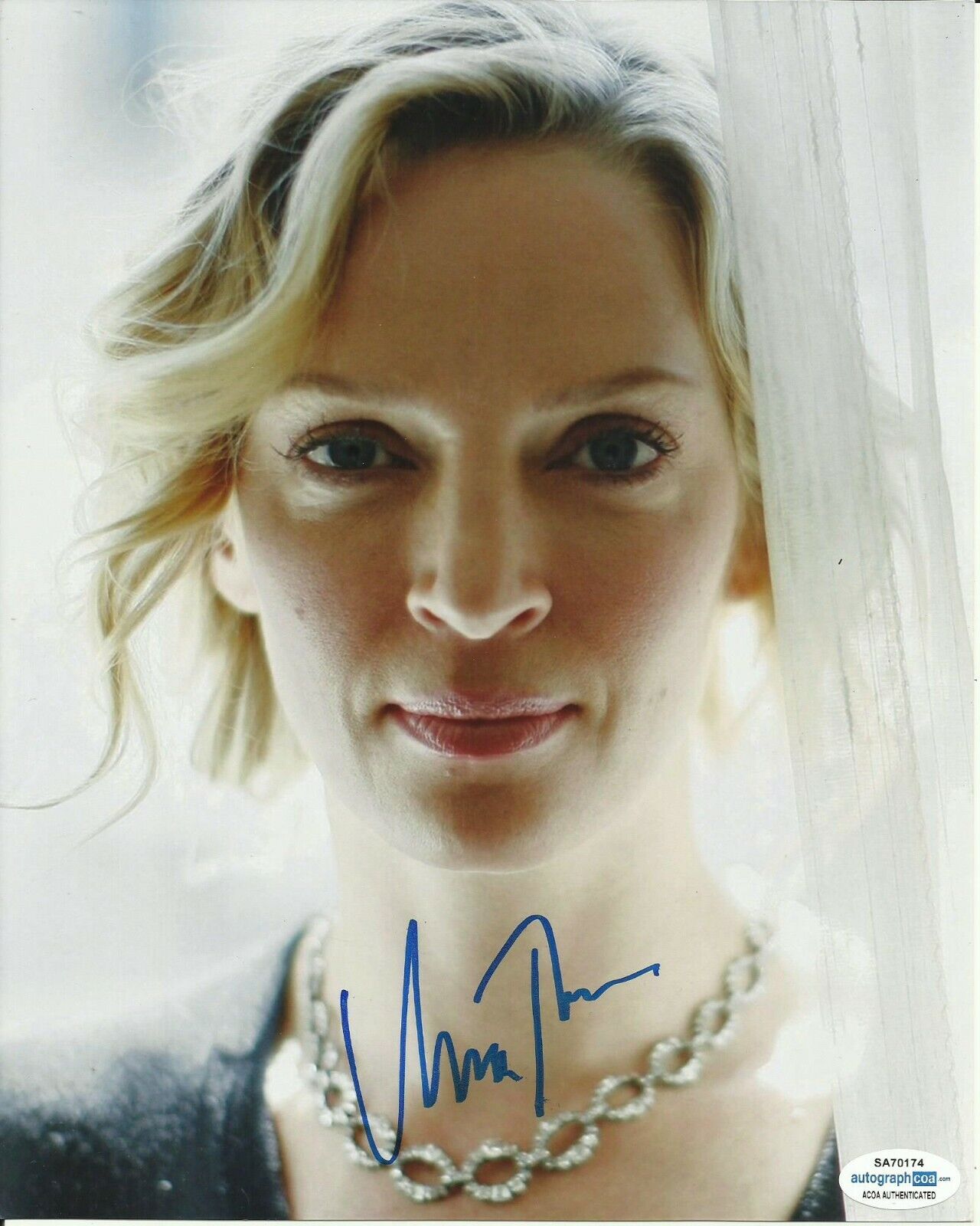 UMA THURMAN SIGNED SEXY Photo Poster painting UACC REG 242 FILM AUTOGRAPHS ALSO ACOA CERTIFIED