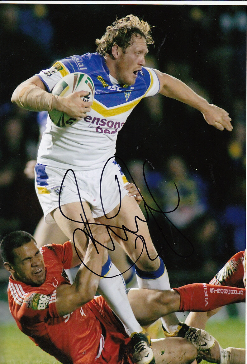 Warrington Wolves Hand Signed Ben Westwood 12x8 Photo Poster painting.