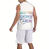 Customizable Men'S Basketball Jersey - Personalized Photo/Name/Number, Quick-Dry Breathable Athletic Tank Top, Loose Fit for Training & Team Events