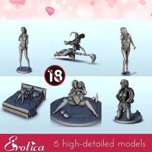 Pornhint Pack of 6 erotica models STL 3D Printing NSFW 18 https:postimg.ccgalleryVJMCN9s NSFW