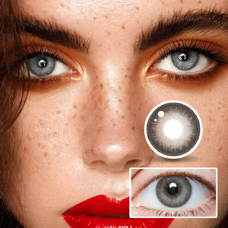NEBULALENS Halo Yearly Prescription Colored Contacts NEBULALENS