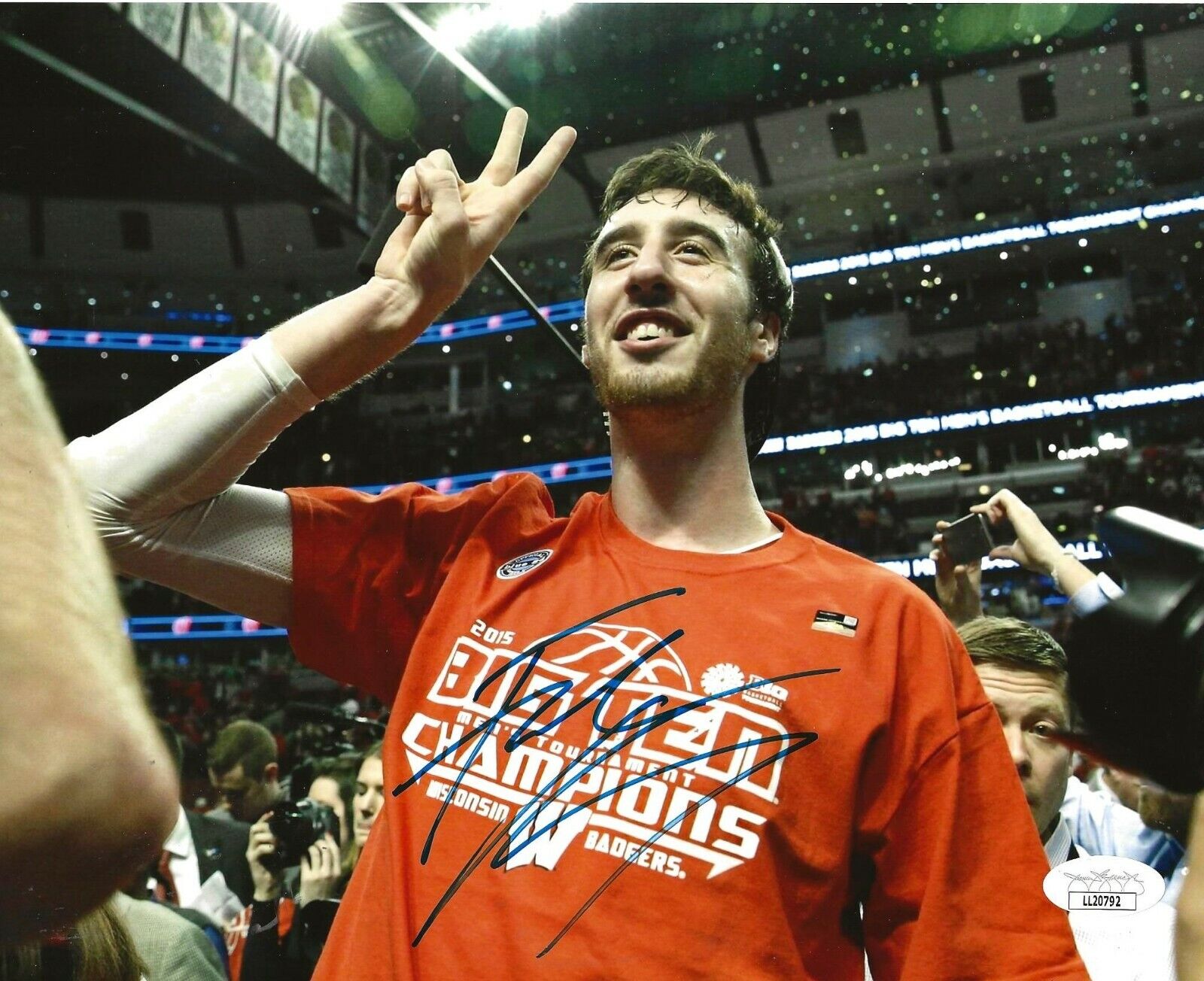 Frank Kaminsky signed Wisconsin Badgers 8x10 Photo Poster painting autographed 2 JSA