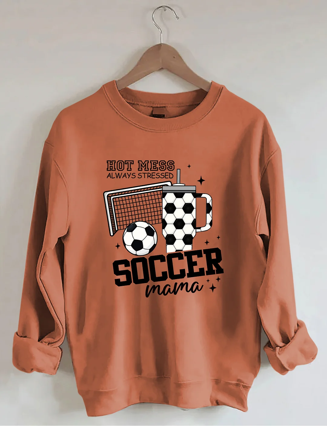 Hot Mess Soccer Mama Sweatshirt 