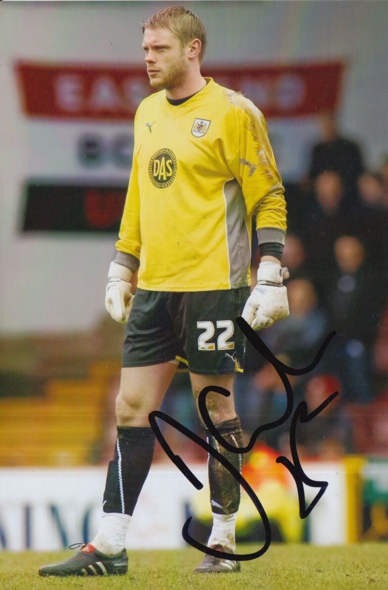 BRISTOL CITY HAND SIGNED DEAN GERKEN 6X4 Photo Poster painting 1.