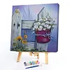 (4Pcs)Flowers-Paint by Numbers Acrylic Painting 20*20cm