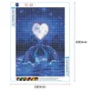 5D DIY Full Drill Diamond Painting Dolphin Love Cross Stitch Embroidery Kit