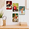 4pcs - Girl - Vintage Metal Signs(8*12Inch/12*16Inch)-Pin-up-girls