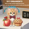 uk.everydayedeals DIY Diamond Painting Acrylic Bobble Head Decoration - Cat Foods
