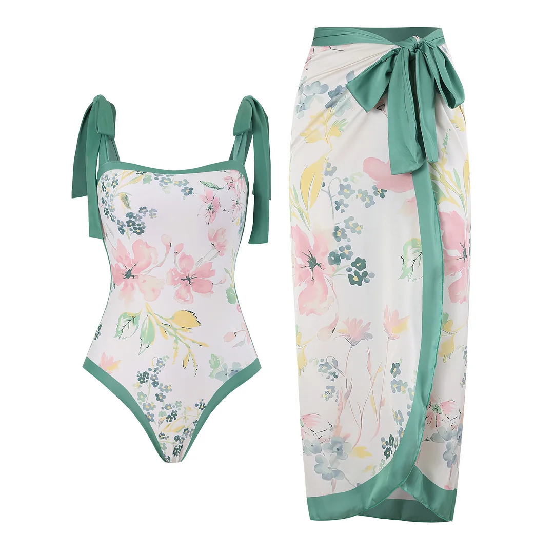 Uveng Uveng One-Piece Bikini Suit Women's Bikini Three-Piece Set