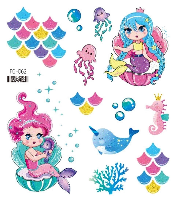 Lady Butterfly Pet Tattoos & Body Art 1 Piece