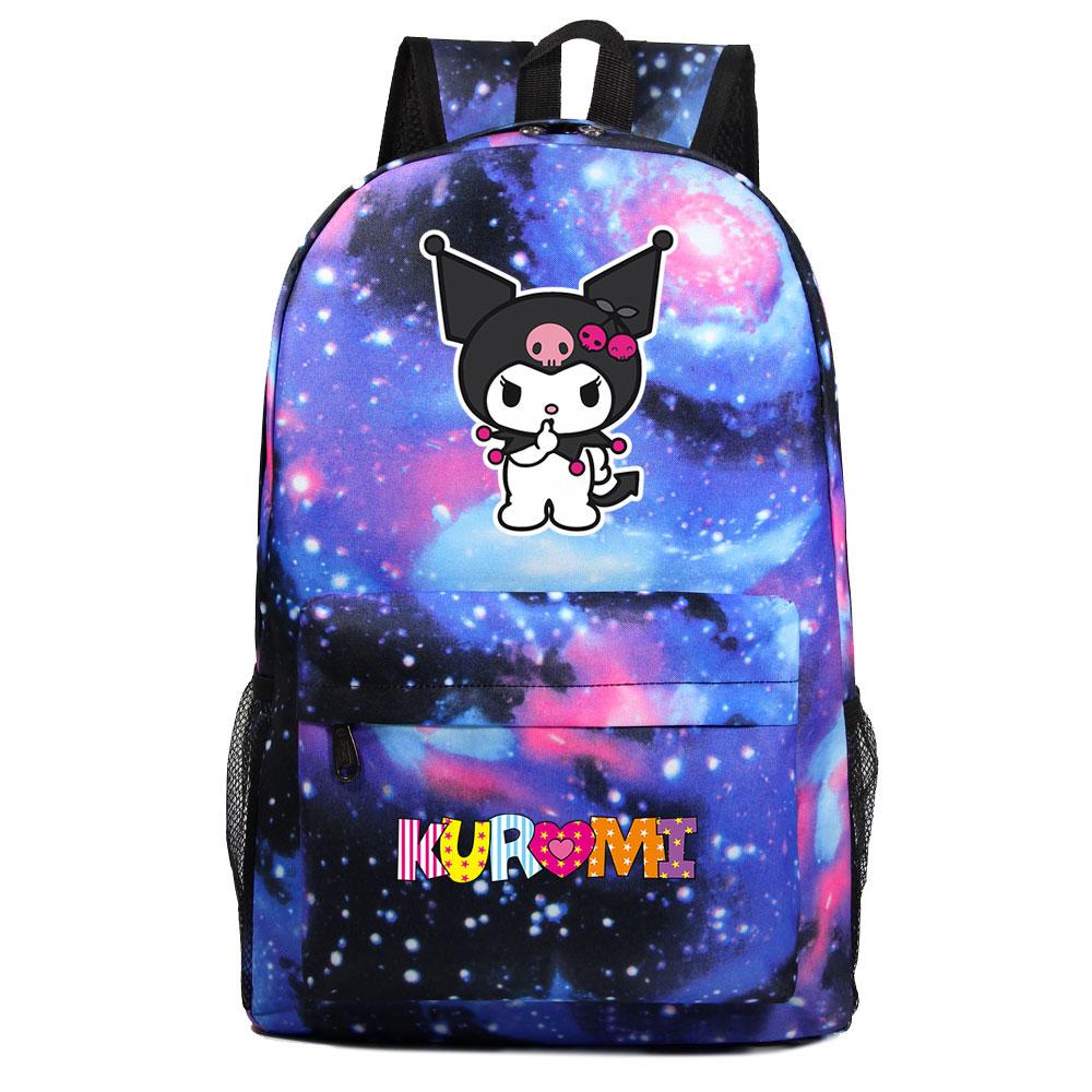 Mayoulove Kuromi Backpack Cute Design Lightweight Durable Perfect for School-Mayoulove