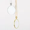Chain Magnifying Glass 5X Magnifier Jewelry Loupe Necklace for Reading Gift