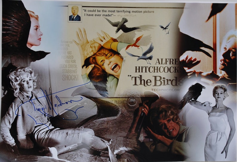 TIPPI HEDRON The Birds Signed Photo Poster painting 11x 17 print wCOA