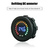 LED Digital Color Display Voltmeter Volt Panel Meter for 12V Car Motorcycle