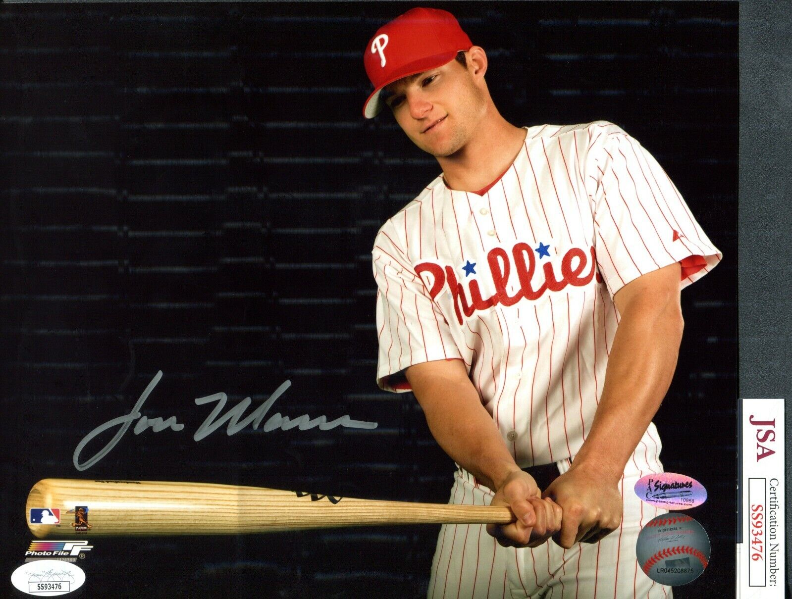 JSA Lou Marson Autographed Signed AUTO 8x10 Photo Poster painting Philadelphia Phillies TRB 868