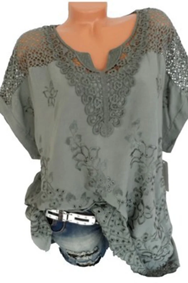 Loose Lace Top