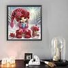 Snow Girl - Diamond Painting - Partial Special Shaped Drill(Canvas|30*30cm)