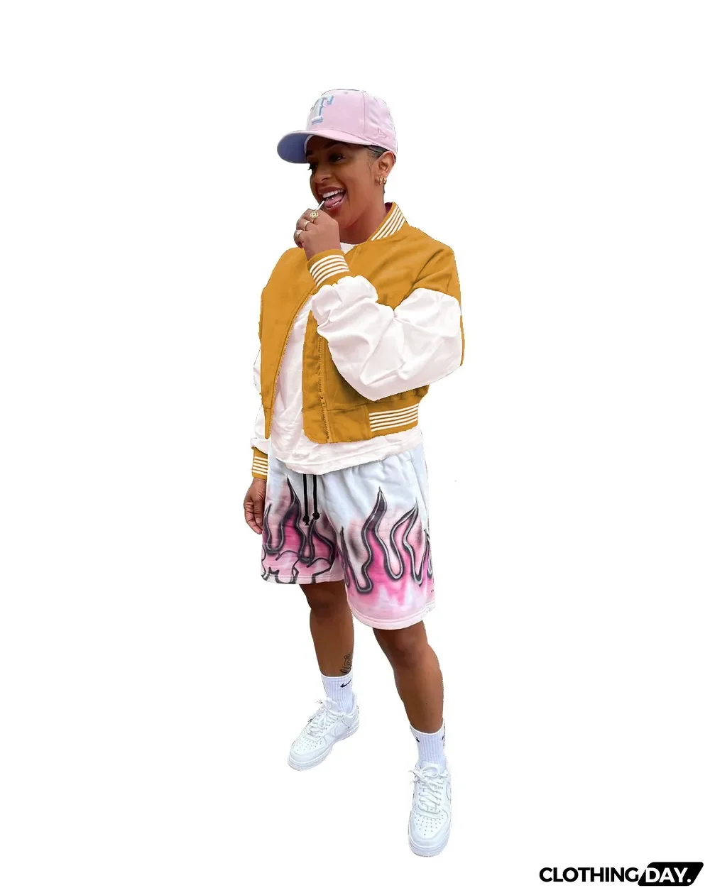 Fashion Hip-hop Style Stitching Threaded Zipper Baseball Uniform