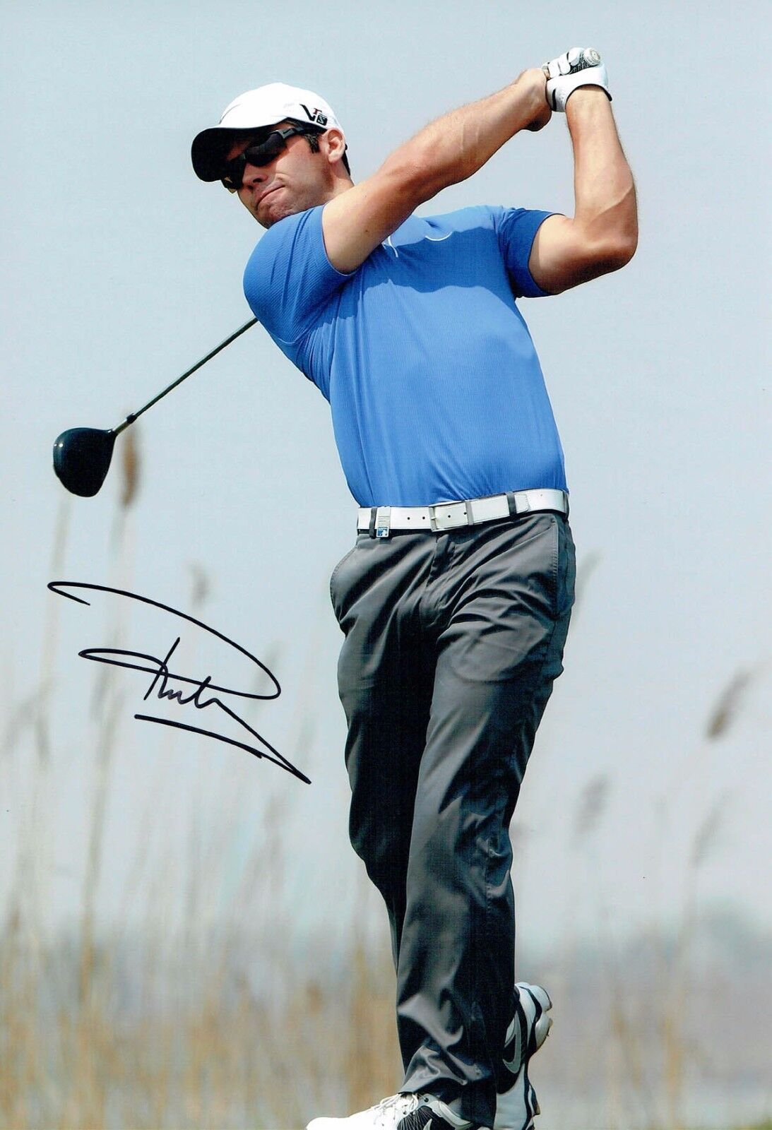 Paul CASEY 2017 SIGNED Autograph 12x8 Photo Poster painting 3 AFTAL COA English Golf Golfer