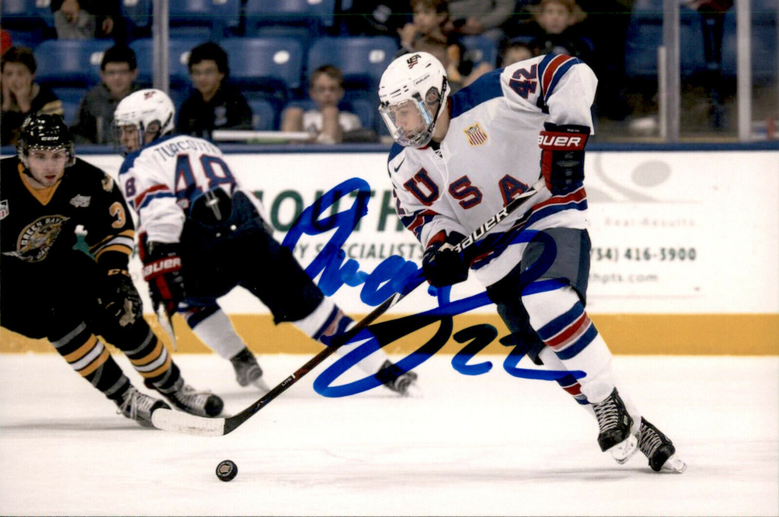 Owen Lindmark SIGNED 4X6 Photo Poster painting TEAM USA / FLORIDA PANTHERS